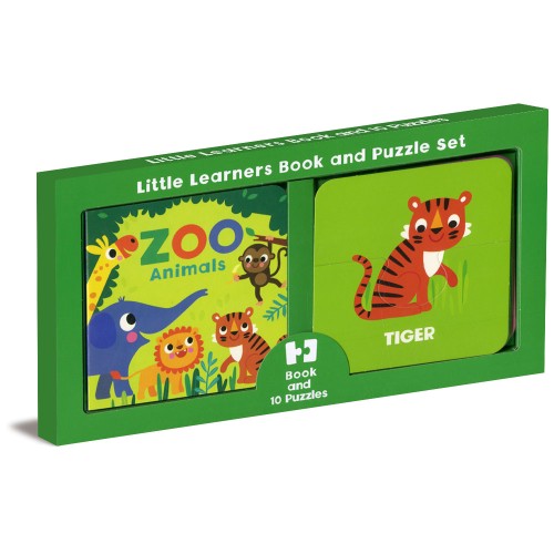 Little Learners Book and Puzzle Set Zoo Animals