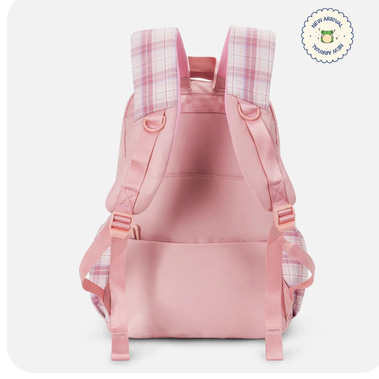 Korean Style checkered Luxury School Backpack.