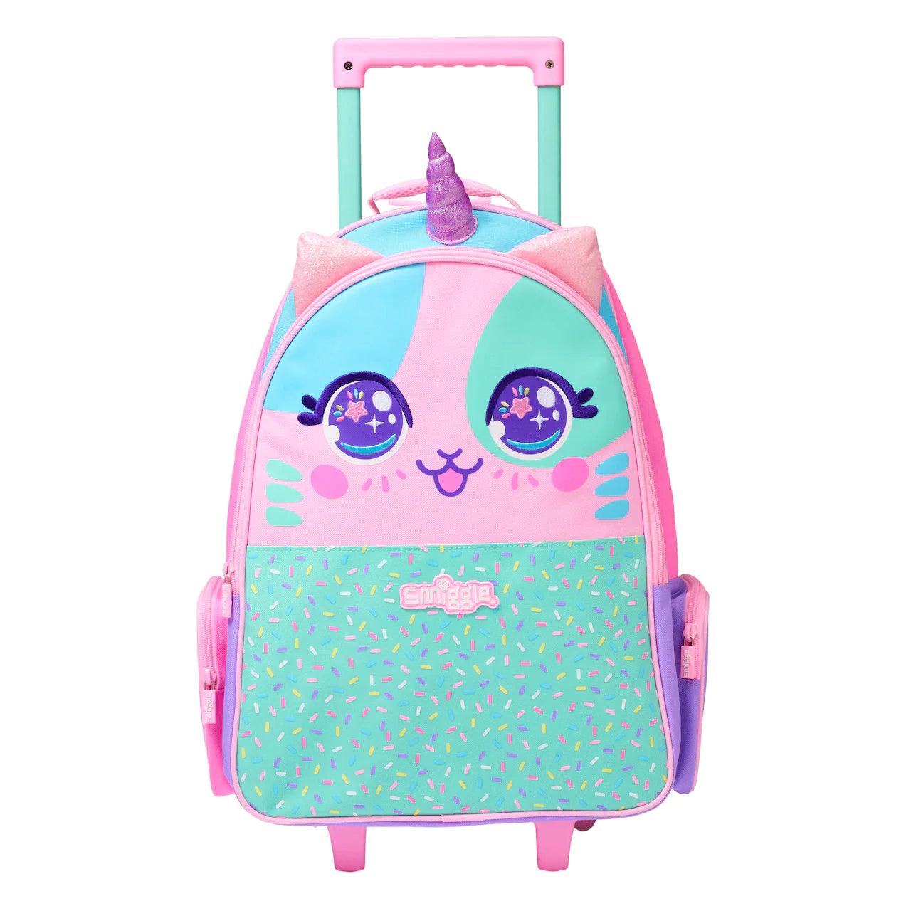 Smiggle Kids Trolley School Backpack Unicorn Pink