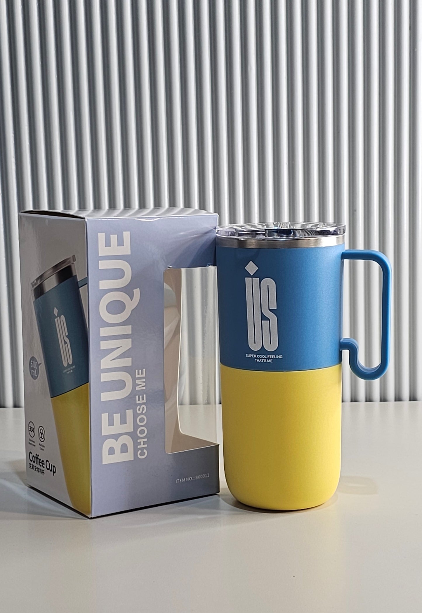 Coffee Tumbler with Detachable Glass Cup | 600ml | SUS304 Stainless Steel