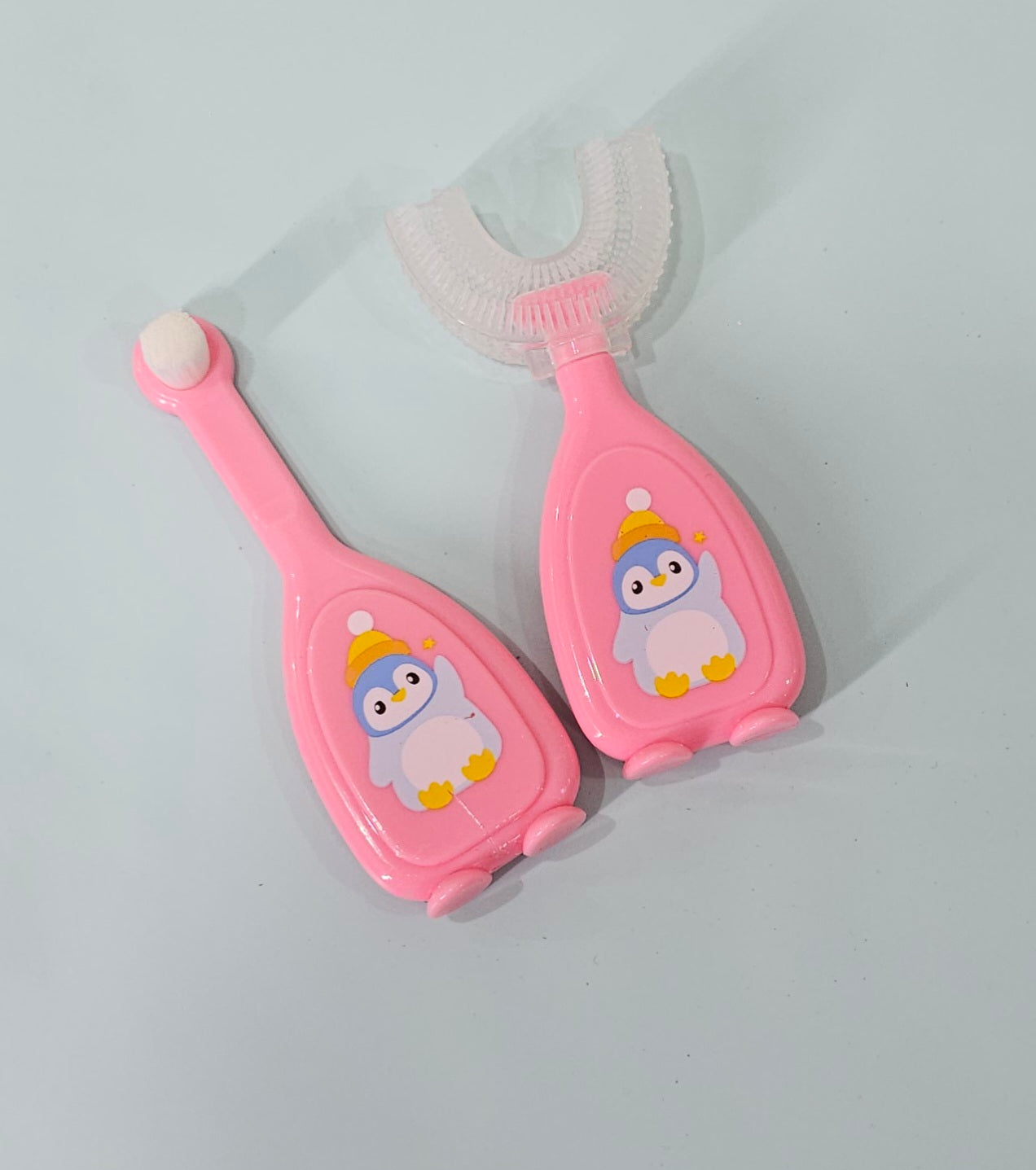 Tounge Cleaning Hygienic New Born Baby Soft Silicon Oral Care Finger Toothbrush for New Born Baby (Age 0 Month +)
