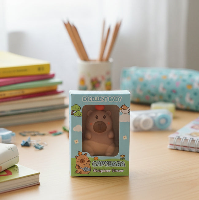 2 In 1 Character Sharpener Eraser.                                Dinosaur | Unicorn | Capybara| My Melody.