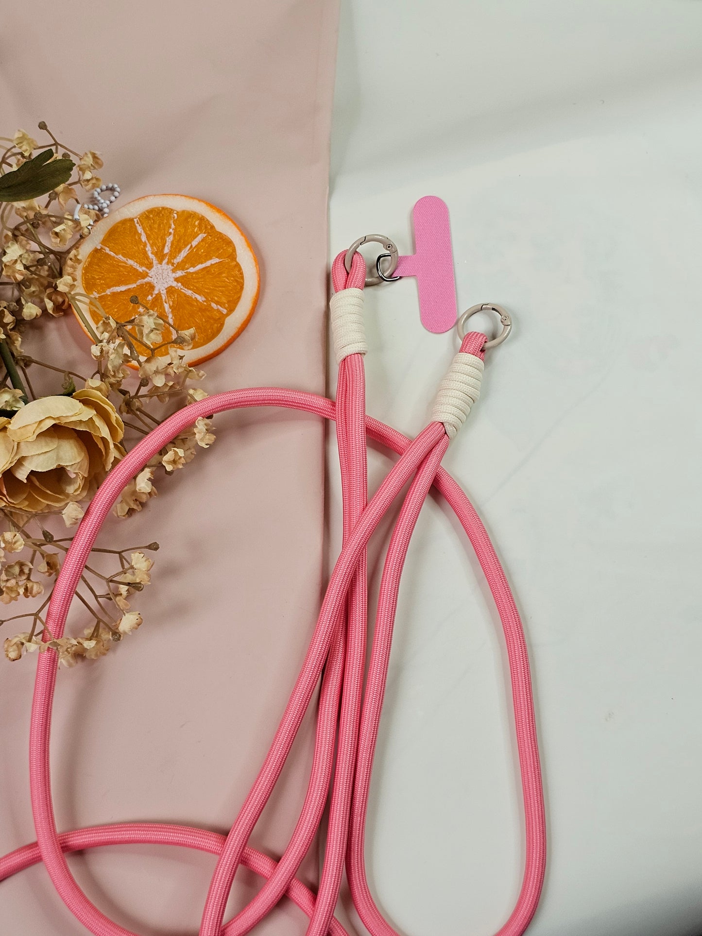 Elastic Braided Crossbody Phone Lanyard | Adjustable Mobile Strap