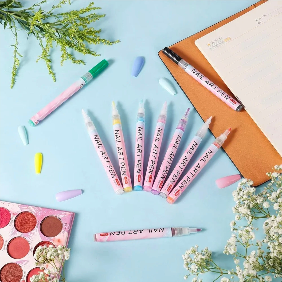 Nail Art Markers – Dual Tip Nail Design Pens for DIY Nail Art