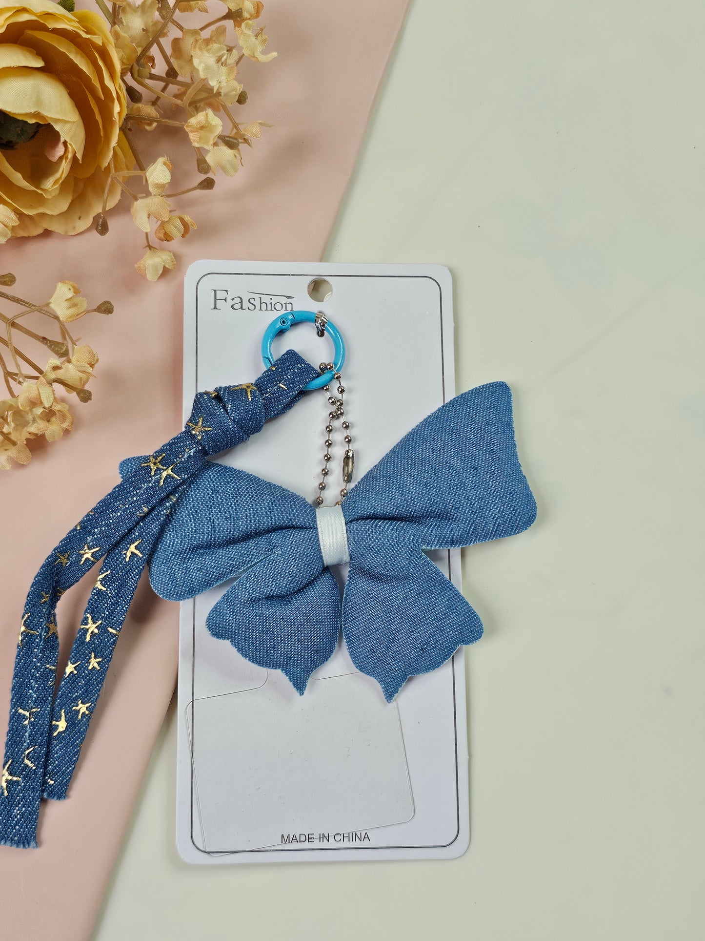 Bow Phone Charm with Pearl Beads | Cute Aesthetic Mobile Charm | Multiple Colours