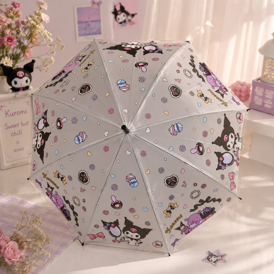 Kuromi Umbrella | Sanrio Character| Cute Print | Aesthetic.