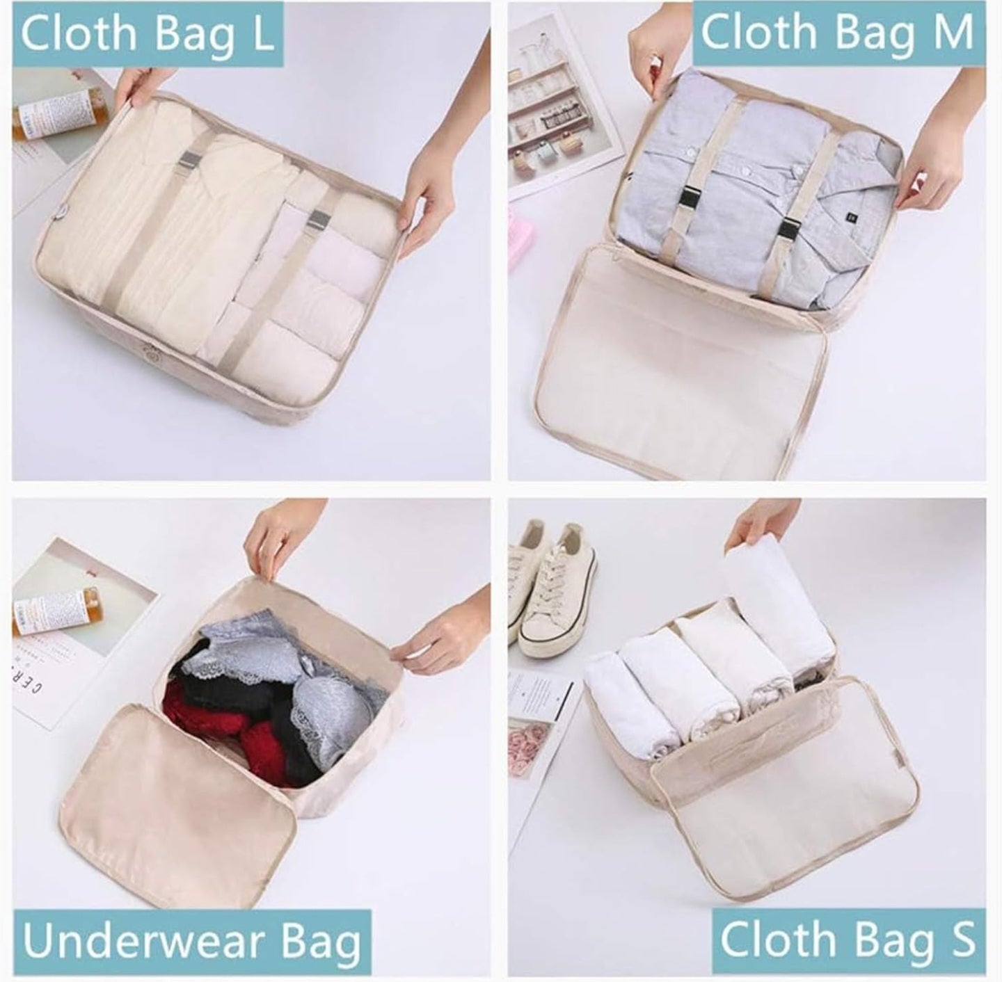Luggage Organiser [Pack of 7]