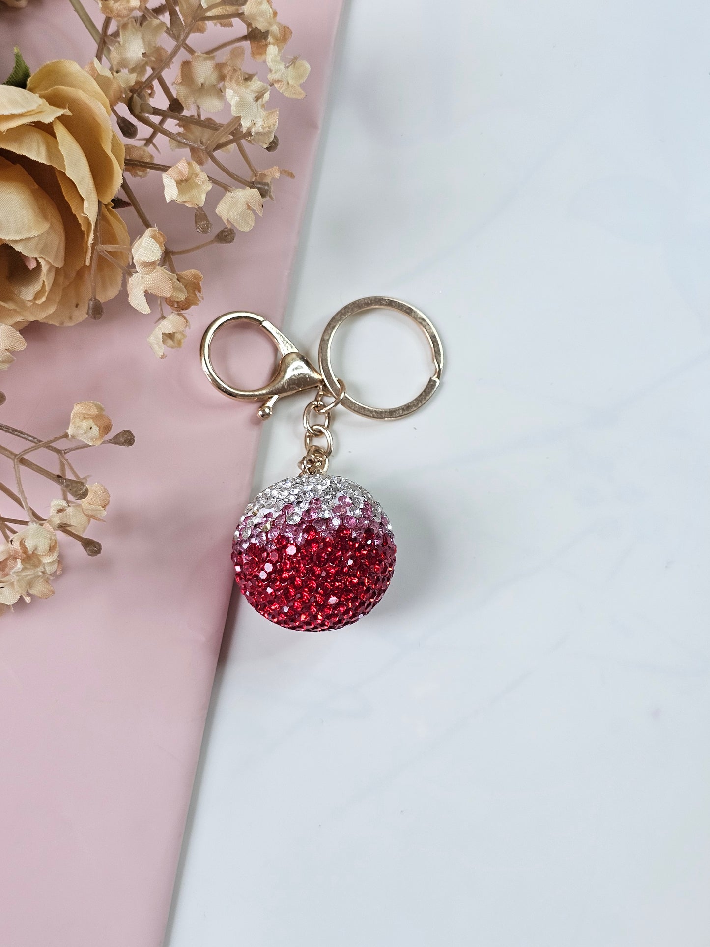 Chic Pinteresty Rhinestone Keychain & Bag Charm | Aesthetic Bag Accessory