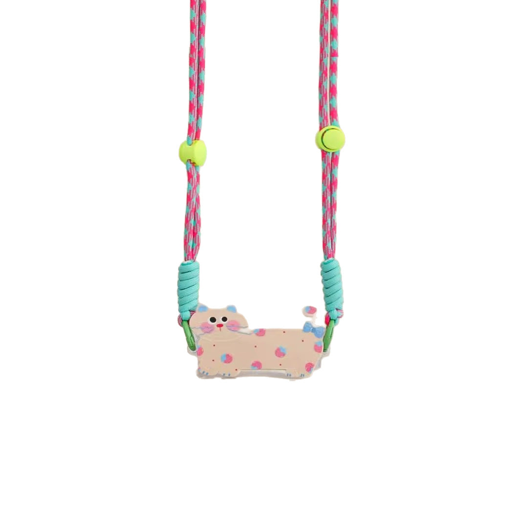 Cute Kitty Crossbody Phone Strap | Kawaii Braided Phone Lanyard