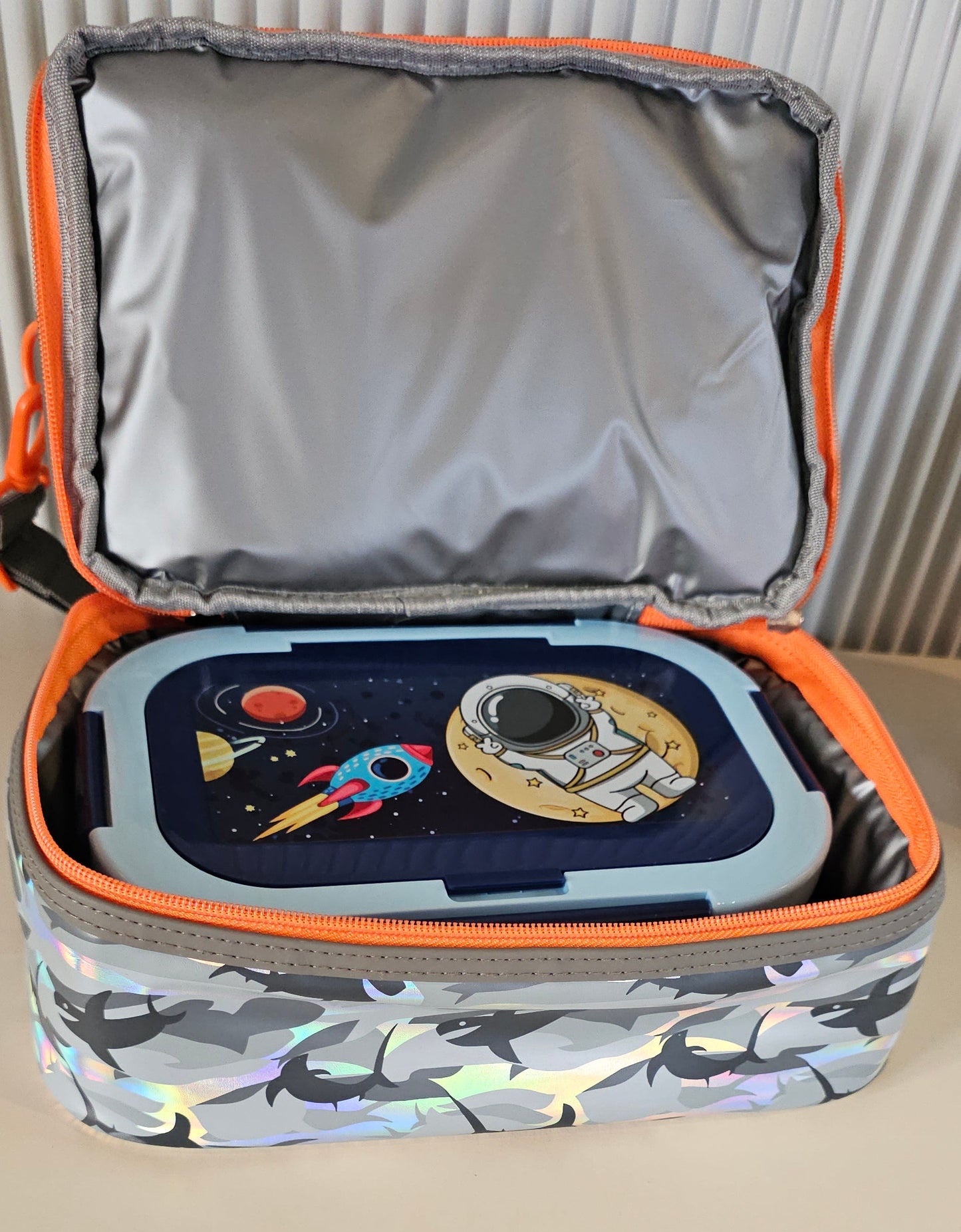 Vest Brand Premium Insulated Dual Compartment Lunch Bag | Durable & Washable | Dino | JCB  Basketball.
