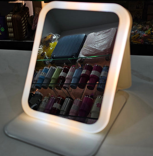 Cute Character 3-Mode Touch LED Mirror