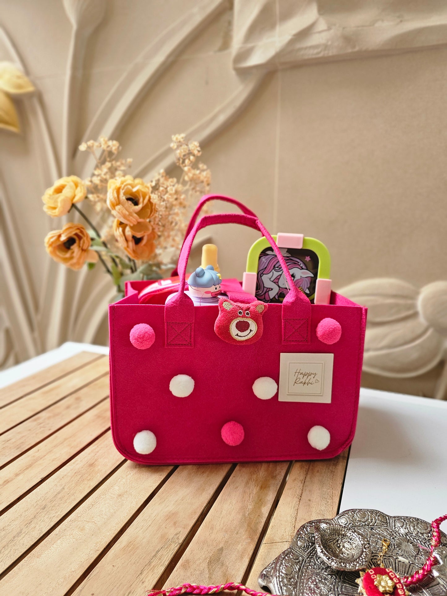Rakhi Hamper |                             Pink Kids Hamper | Premium Gift Set for Girls | Birthday, Rakhi & Return Gift.