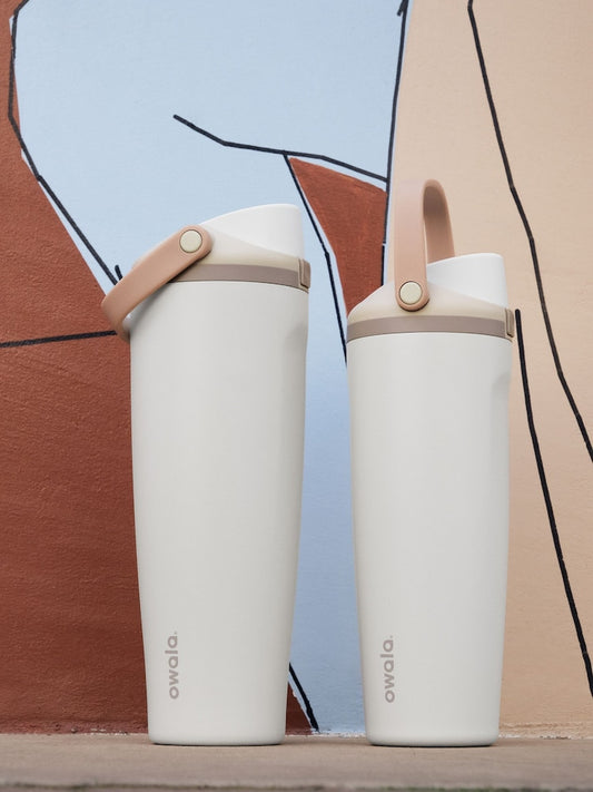 Owala Lightly Toasted FreeSip Sway | 30oz |Stainless Steel Water Bottle.