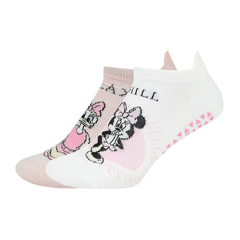 Disney Minnie Mouse Women’s Crew Socks – 2Pair Gift Set [Yoga Socks]