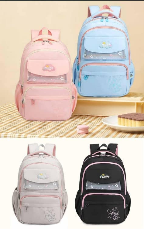 PeiLiJIA Premium Kids School Backpack 18 Inch | Large Capacity Aesthetic Bag with Multi Pockets (4 Colours)
