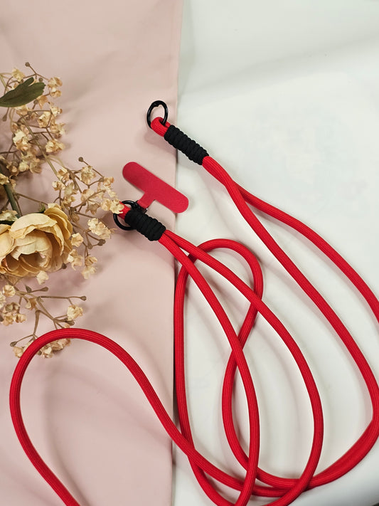 Elastic Braided Crossbody Phone Lanyard | Adjustable Mobile Strap