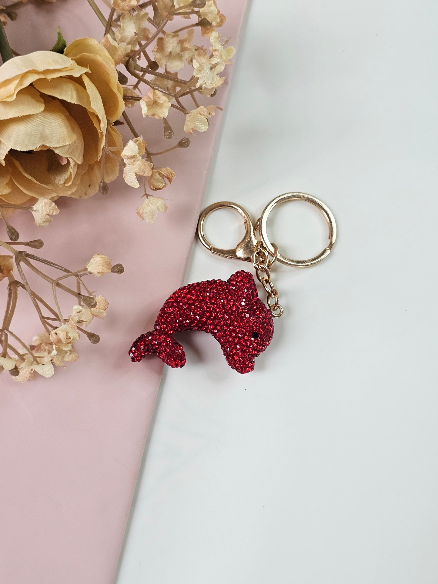 Chic Pinteresty Rhinestone Keychain & Bag Charm | Aesthetic Bag Accessory