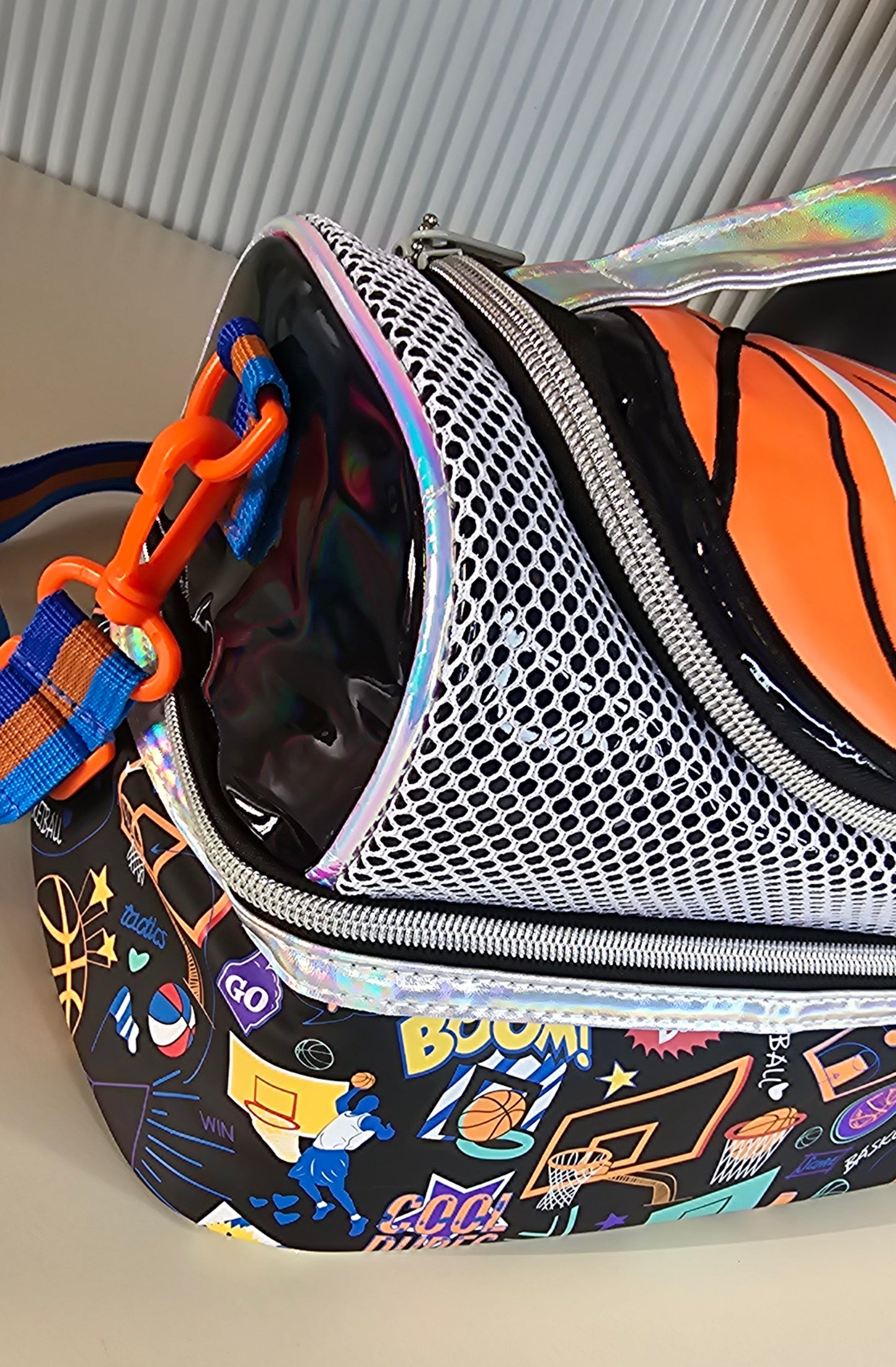 Vest Brand Premium Insulated Dual Compartment Lunch Bag | Durable & Washable | Dino | JCB  Basketball.