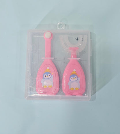 Tounge Cleaning Hygienic New Born Baby Soft Silicon Oral Care Finger Toothbrush for New Born Baby (Age 0 Month +)