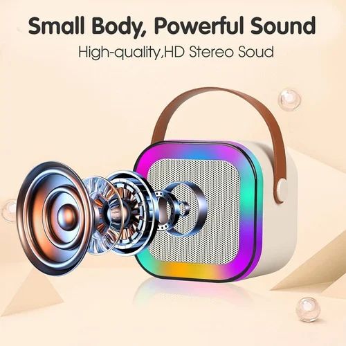 Portable Bluetooth Speaker with Wireless Microphone