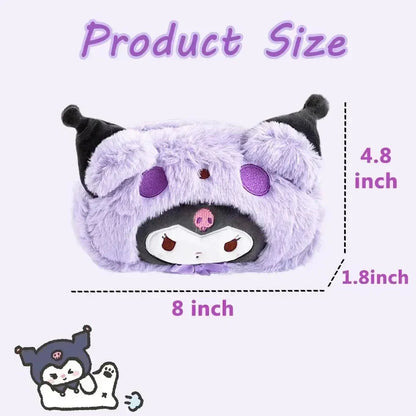Cute Plush Cartoon Character Pencil Pouch