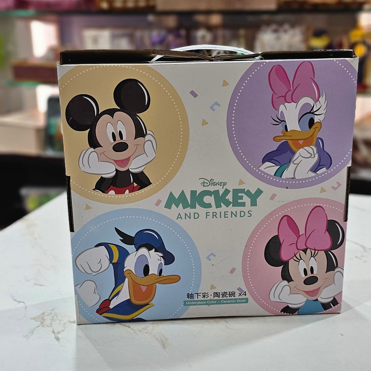 Disney Mickey & Minnie Ceramic Bowl Set – Premium Underglaze Finish