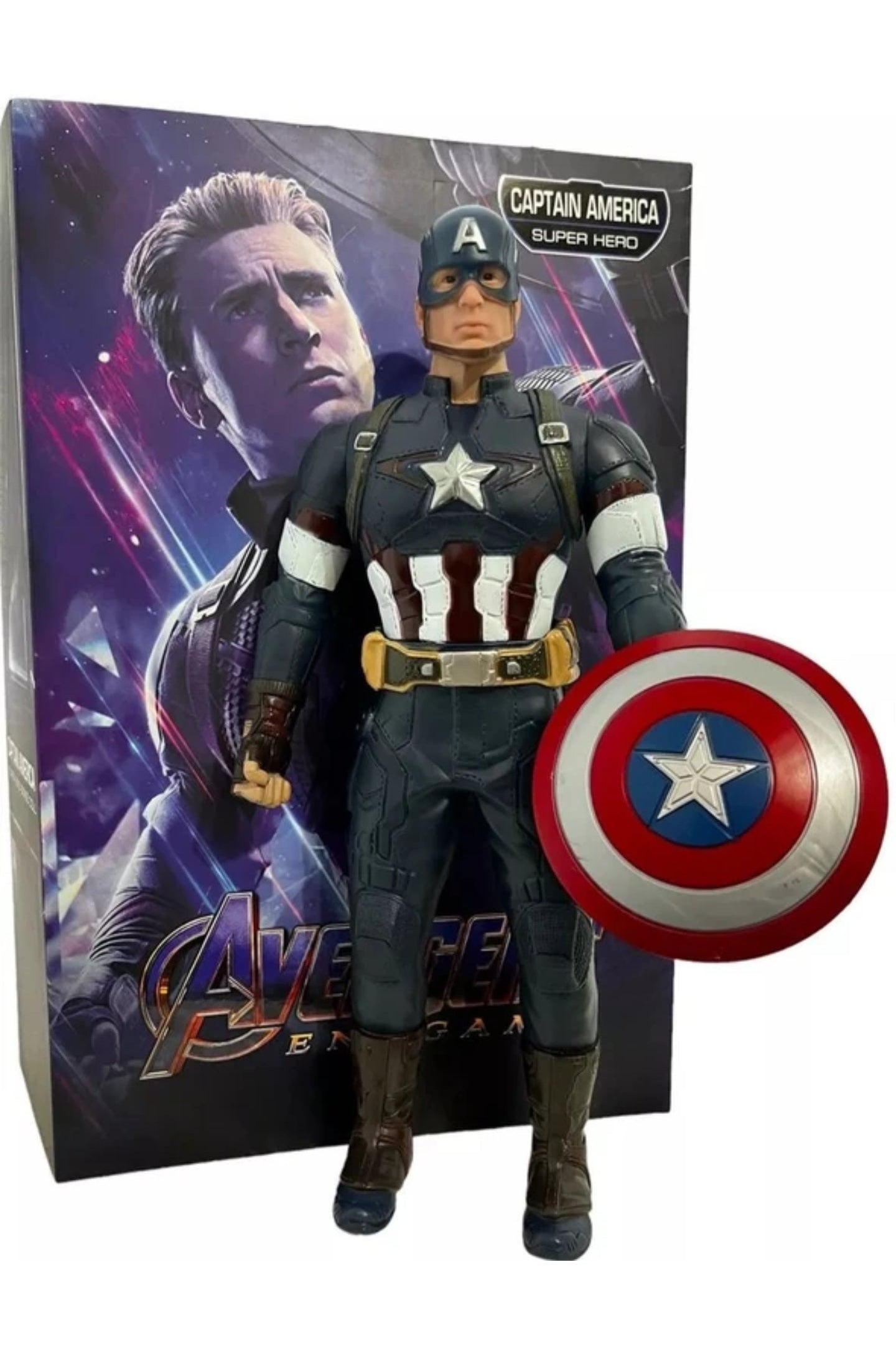 Captain America Toys Superhero Marvel Avengers Action Figure Toys (Blue)