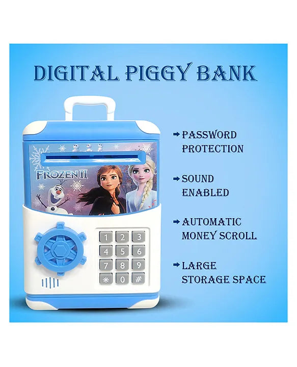 Frozen Kids Digital Money Saving ATM Bank with Password