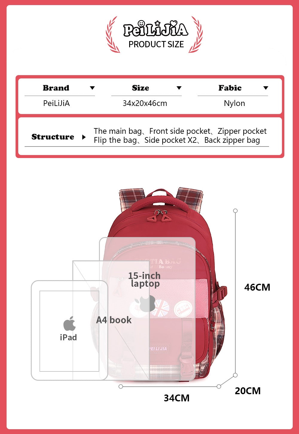 Scotia Luxury School Bags. [18inches]