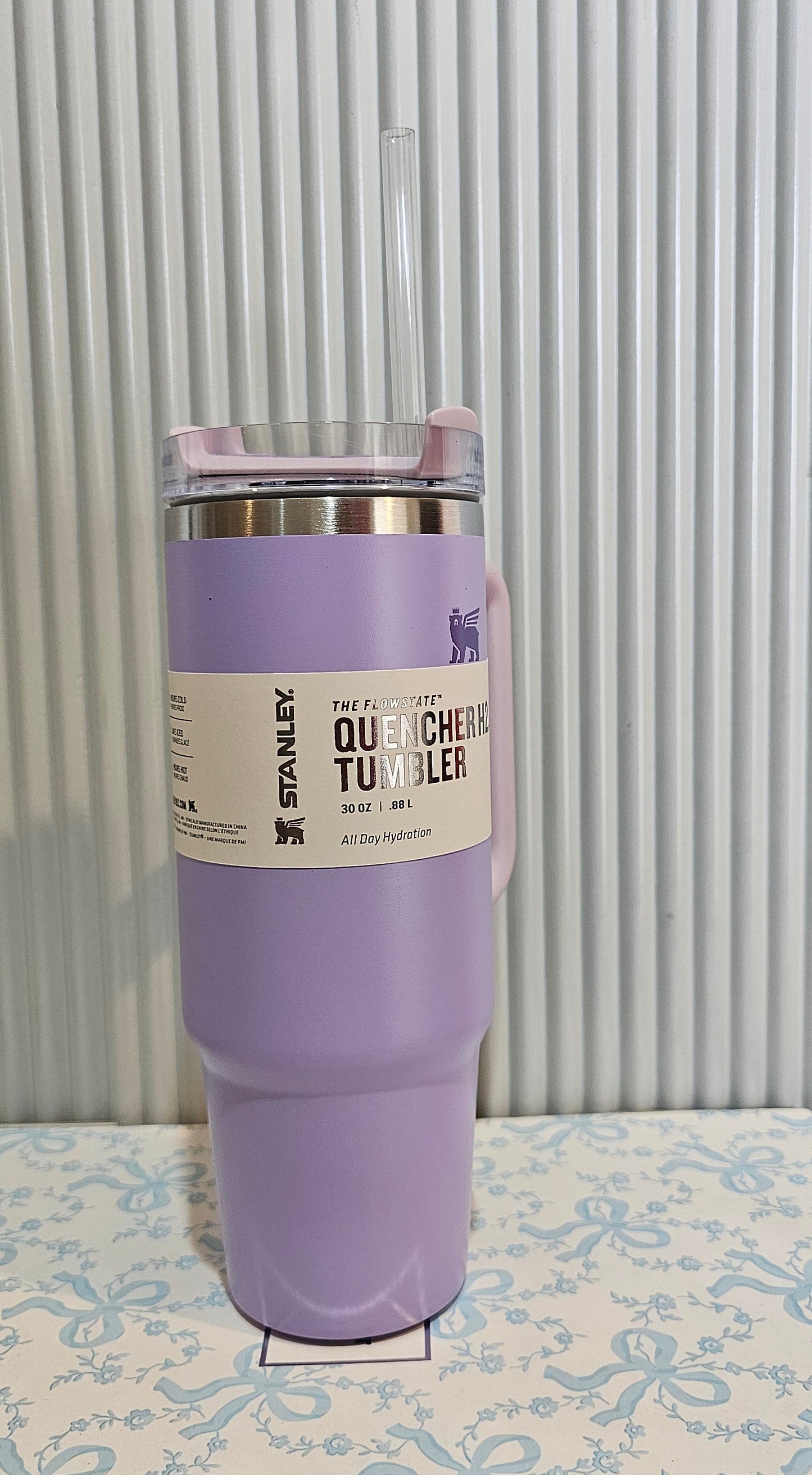 Stanley Quencher H2.0 FlowState™ Tumbler – Purple | 30oz (0.88L) | Side Handle & Straw