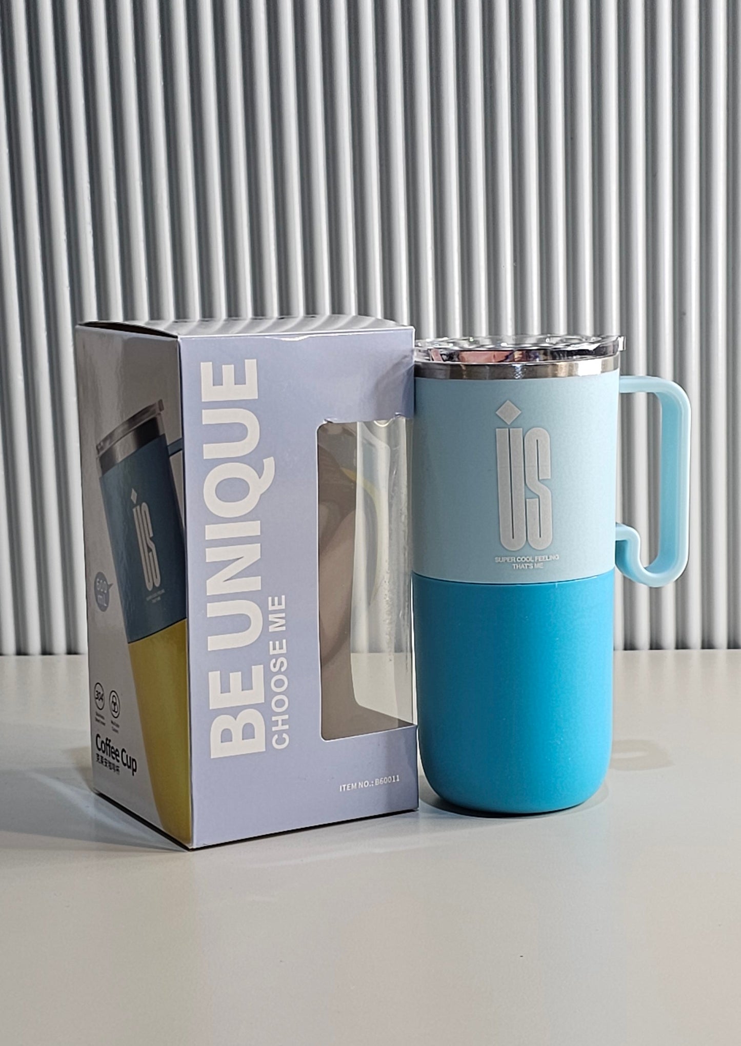 Coffee Tumbler with Detachable Glass Cup | 600ml | SUS304 Stainless Steel
