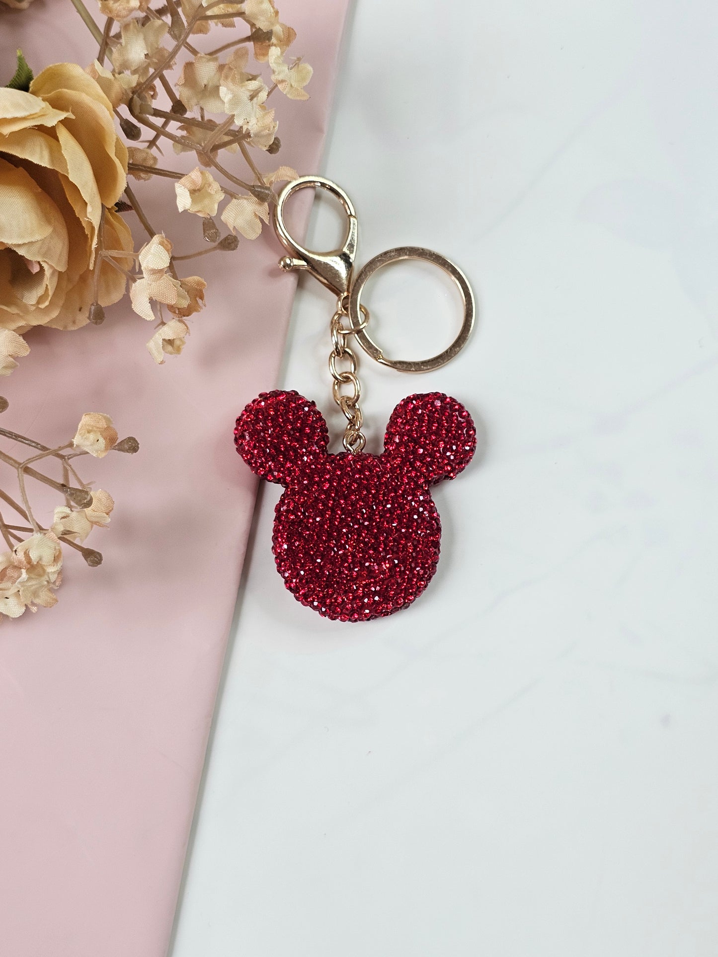 Chic Pinteresty Rhinestone Keychain & Bag Charm | Aesthetic Bag Accessory