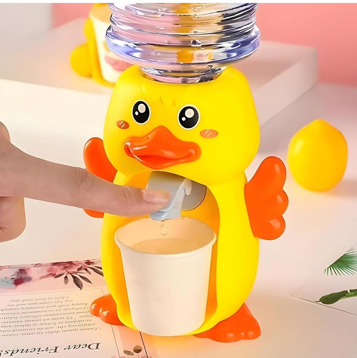 Duck Shaped Mini Water Dispenser for Kids.