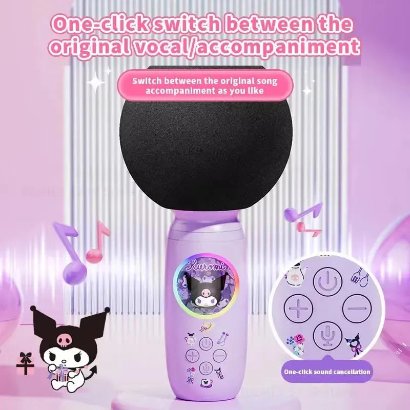Sanrio HD Wireless Karaoke Microphone with Bluetooth Speaker