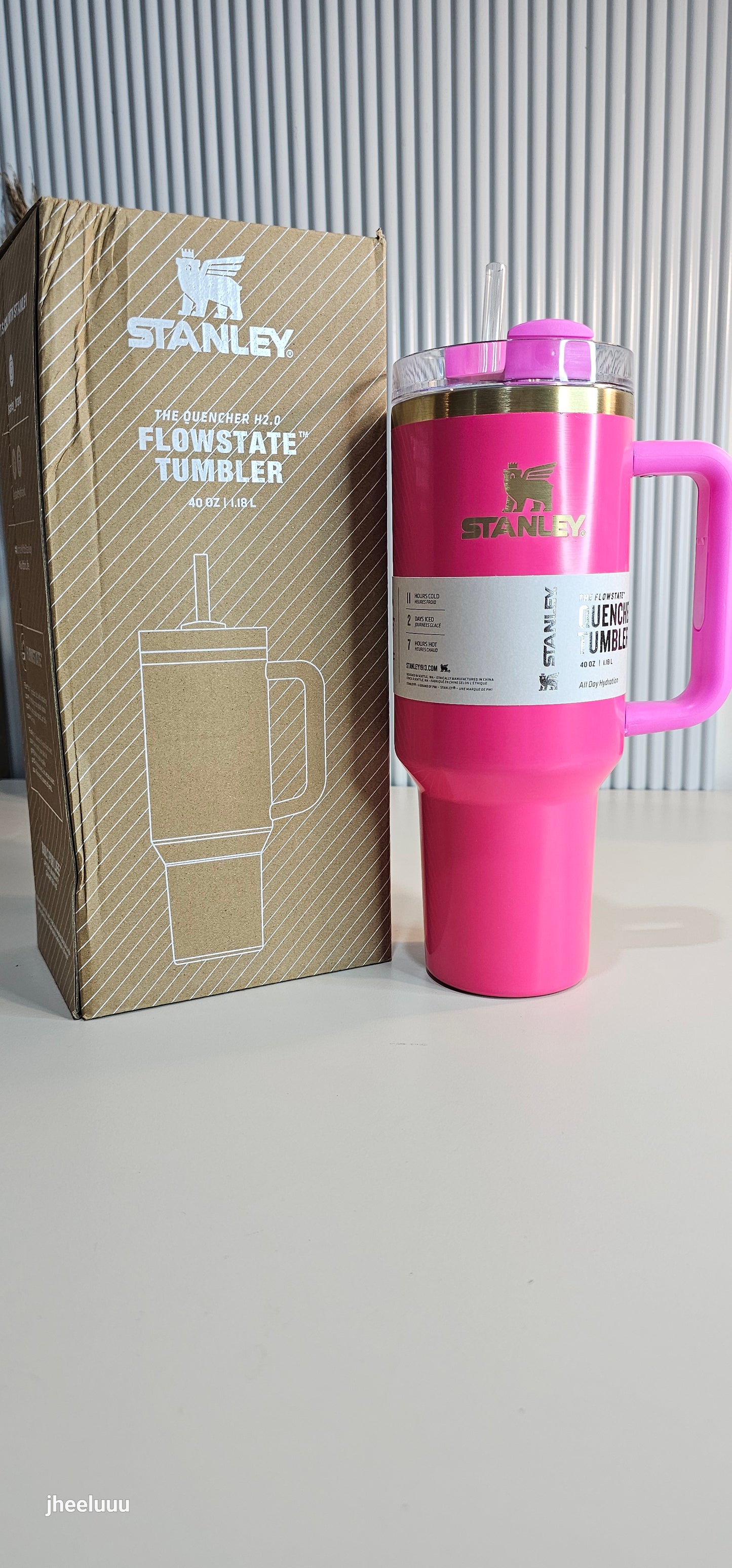 Stanley FlowState Quencher H2.0 Tumbler 40oz | Pink Gloss