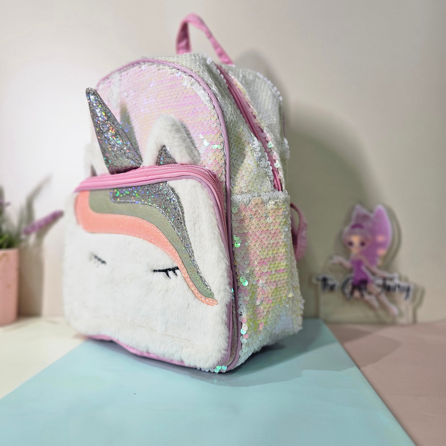 Unicorn Sequin Pre-School Backpack.