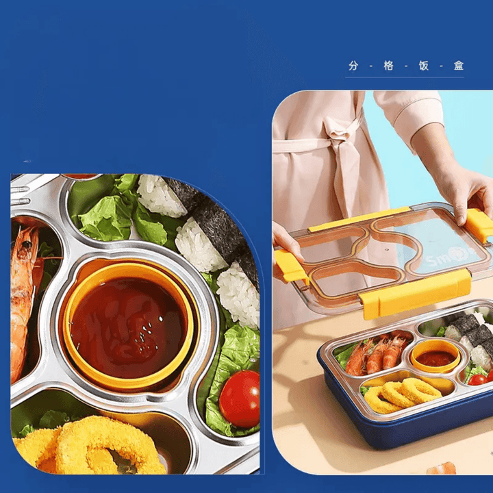 Four Compartment Transfer Proof 100% Leakproof Bento Lunch Box