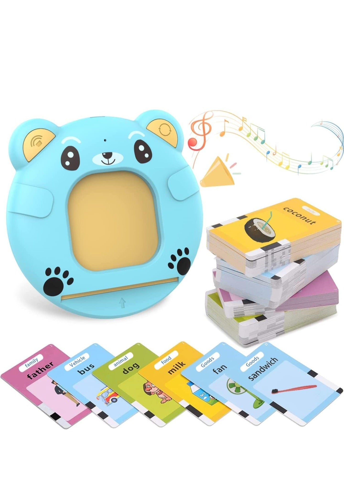 Kids Talking Flash Card Learning Toy with Audio.