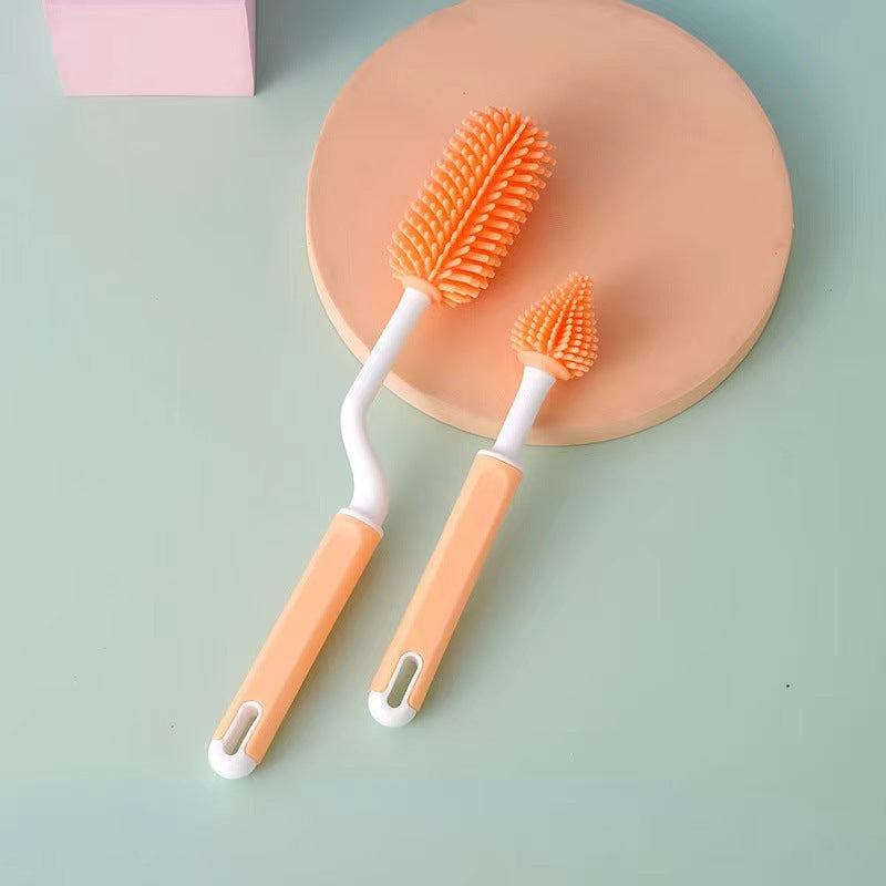 Silicone Bottle Cleaning Brush Set.