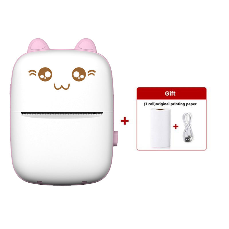 Cute Mini Thermal Printer – Wireless Pocket Printer for Notes, Labels & Photos