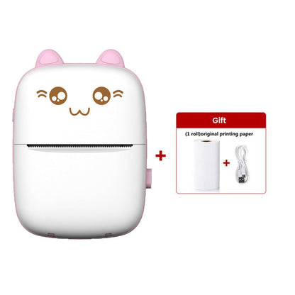 Cute Mini Thermal Printer – Wireless Pocket Printer for Notes, Labels & Photos