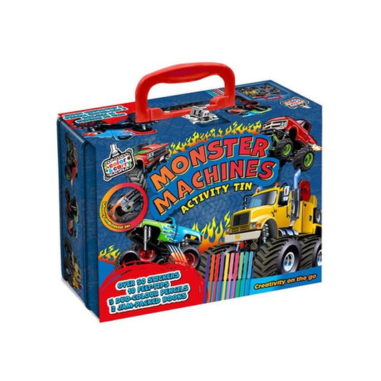 Monster Machine Activity Tin | Colour & Carry