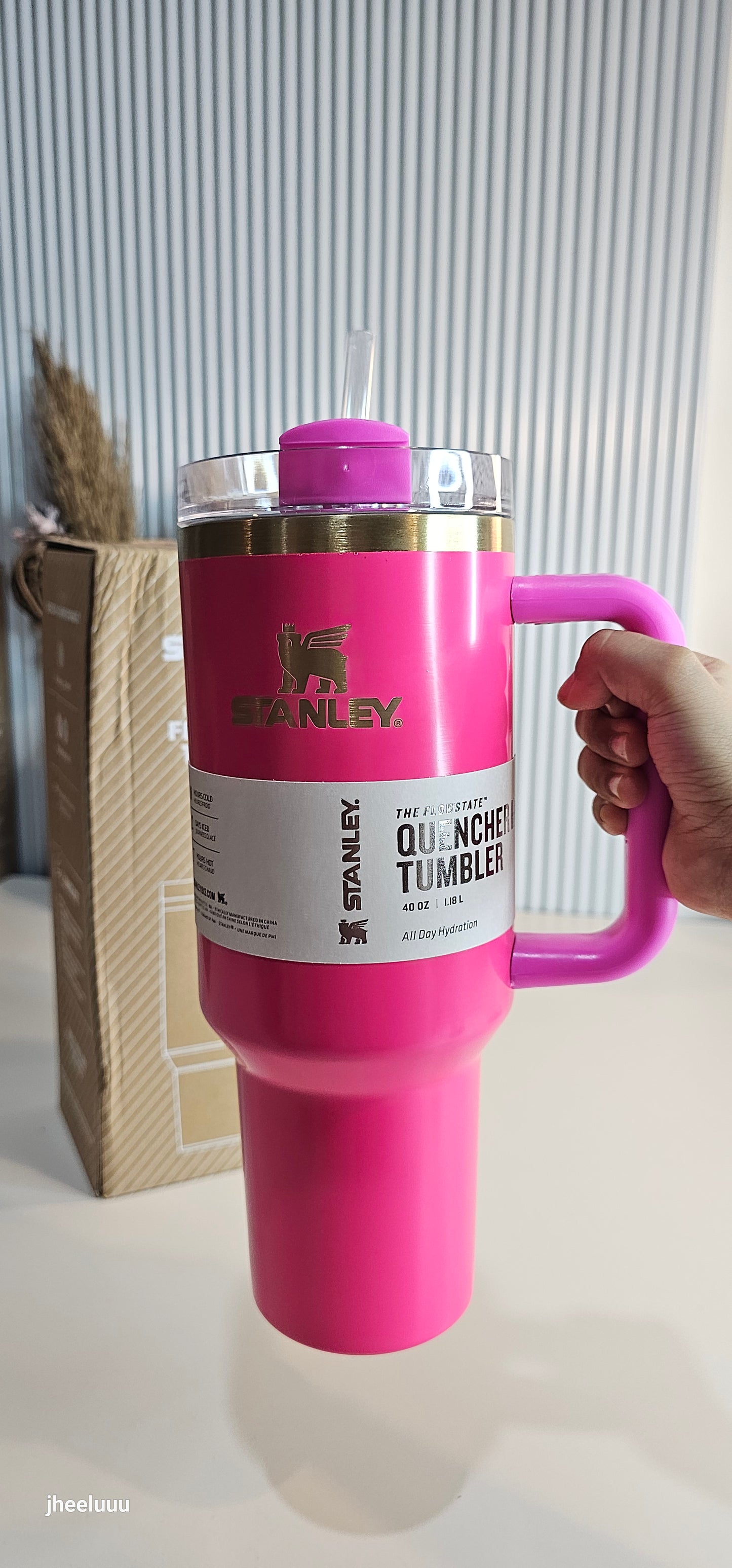 Stanley FlowState Quencher H2.0 Tumbler 40oz | Pink Gloss