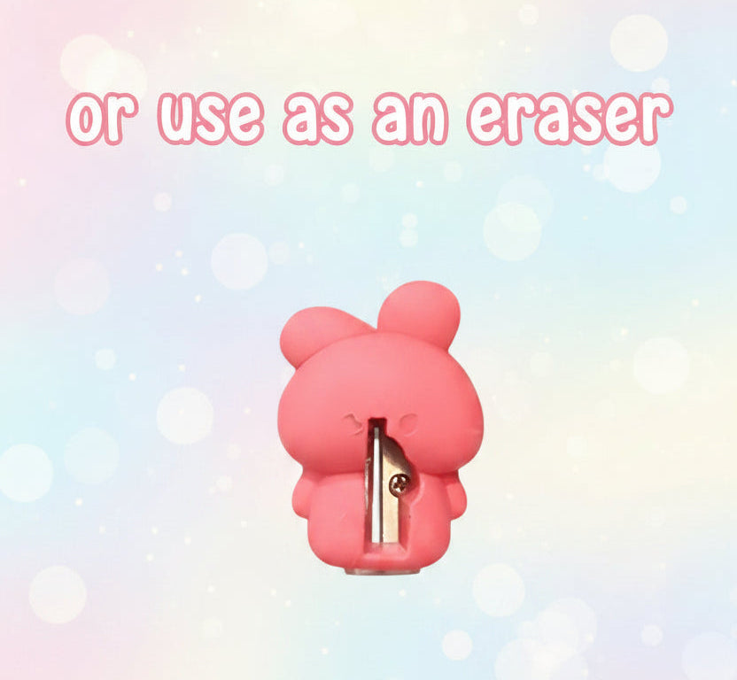 2 In 1 Character Sharpener Eraser.                                Dinosaur | Unicorn | Capybara| My Melody.