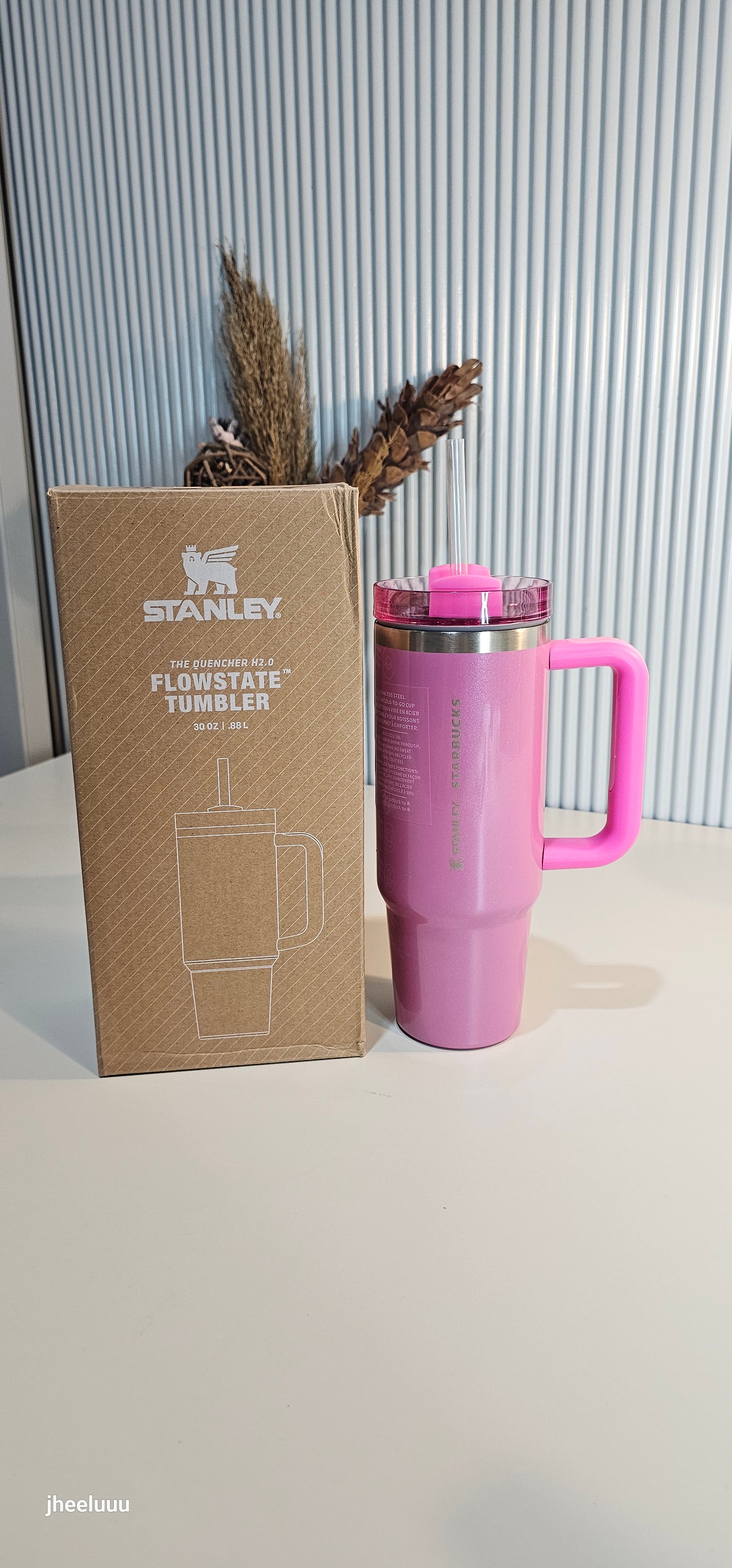 Stanley x Starbucks Winter Pink FlowState Quencher Tumbler 30oz | .88L