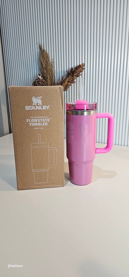 Stanley x Starbucks Winter Pink FlowState Quencher Tumbler 30oz | .88L. | 999B
