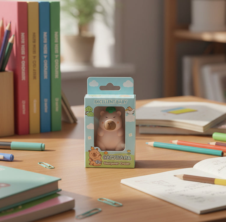 2 In 1 Character Sharpener Eraser.                                Dinosaur | Unicorn | Capybara| My Melody.