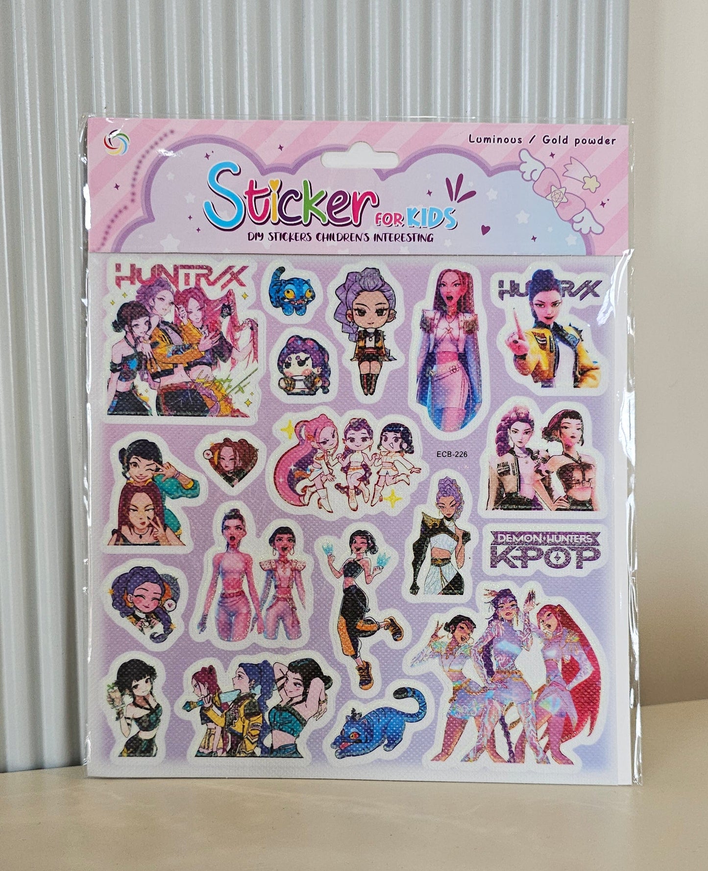 K-Pop Demon Hunter DIY Sticker Sheet | Cute Aesthetic Stickers for Kids & Teens