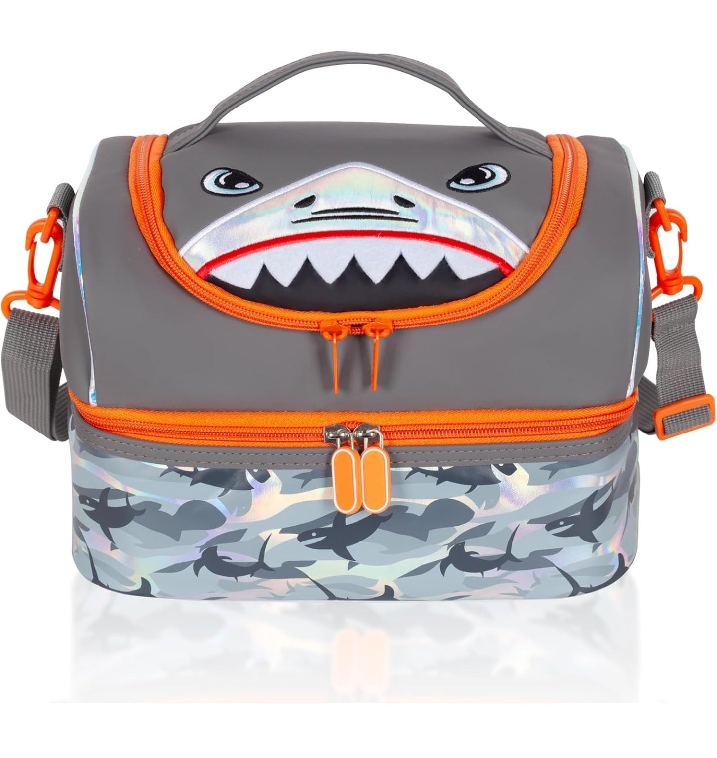 VEST Insulated Double Deck Lunch Bag. [SHARK]