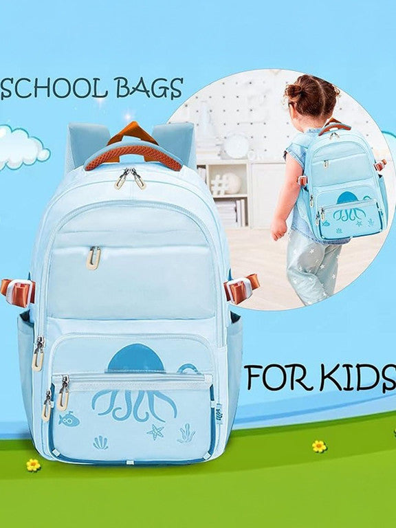 Sporty Ocean Multi-Compartment School Backpack